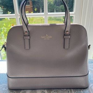Gray Kate Spade purse